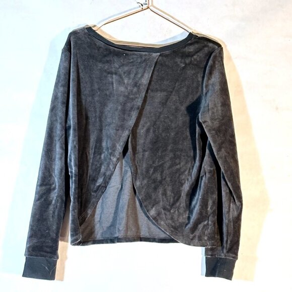 Victoria's Secret Size Medium Velvet Vintage open Back Shirt Blouse Sexy - Picture 2 of 6